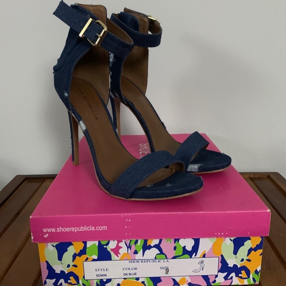 Denim, Dark Blue Heel - Picture 3 of 3